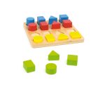 4 Geo Shapes - Wooden toy puzzle.